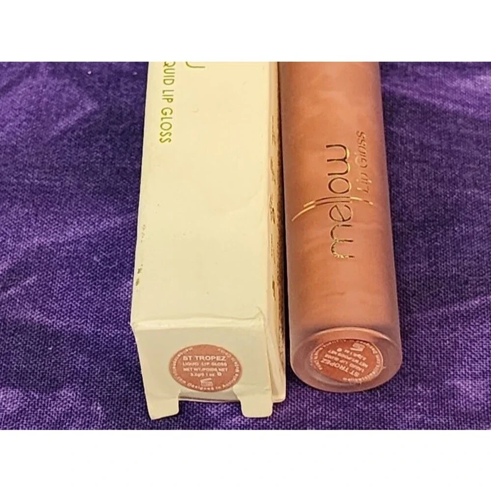 Mellow Cosmetics Liquid Lip Gloss 0.1 oz Color St Tropez Shade Mauve Vegan NIB